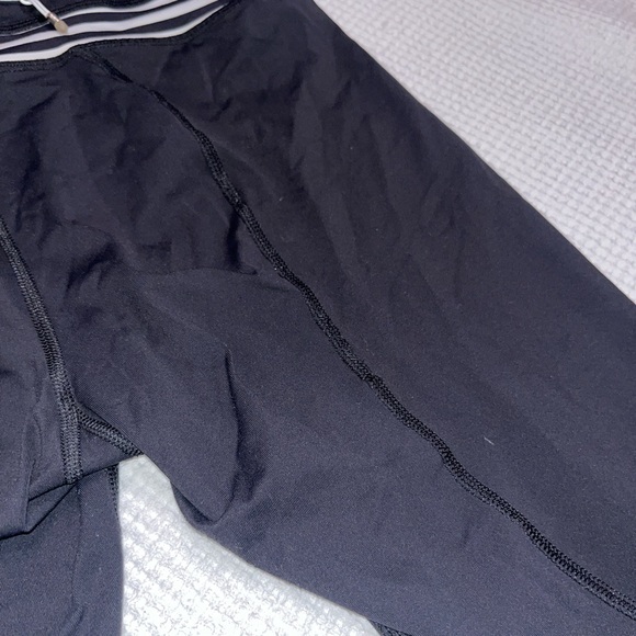 Lululemon Cropped Black with White Stripes Leggings - Picture 7 of 7